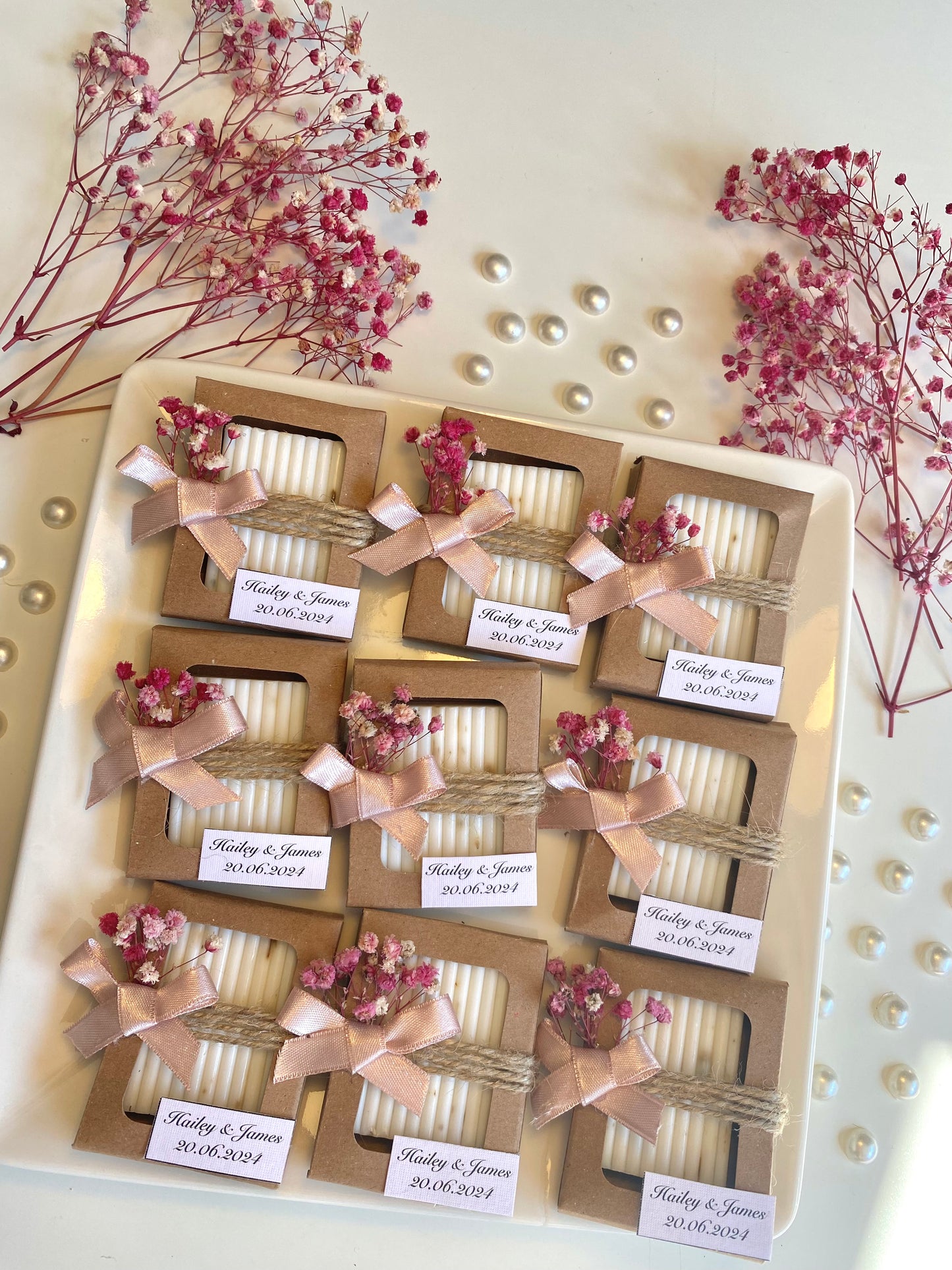 Personalized Scented Soap, Wedding Favors for Guests, Bridal Shower Soap Favors, Handmade Soap Favor, Floral Soap Favors Soap Favors Wedding